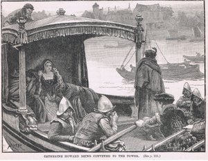 Catherine Howardot a Towerbe szállítják 1542-ben alkotó: Henry Marriott Paget