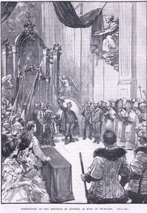 Ausztria császárának magyar királlyá koronázása 1868-ban alkotó: Henry Marriott Paget