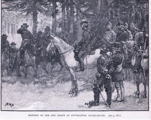 Lee és Grant találkozója az Appomattox Court House-ban 1865-ben alkotó: Henry Marriott Paget