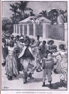 Rabszolgaság-felszabadító fesztivál BarbAD os-ban 1834-ben alkotó: Henry Marriott Paget