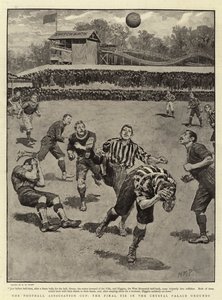 A Labdarúgó Szövetség Kupa, a végső döntetlen a Crystal Palace Grounds-ban alkotó: Henry Marriott Paget