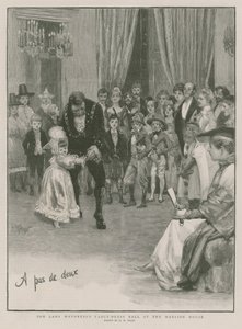 A Polgármesternő díszes bálja a Kúriaházban (metszet) alkotó: Henry Marriott Paget