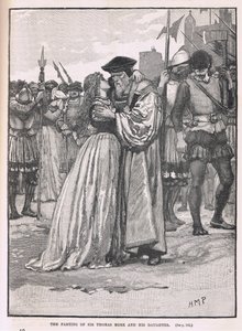 Sir Thomas More és lánya elválása 1534 alkotó: Henry Marriott Paget