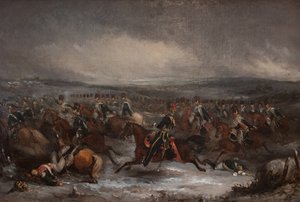 A francia lovasság támadása Waterlooban