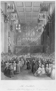 A Guildhall. Polgármester Úr beiktatása 1841. november 8-án alkotó: Henry Melville