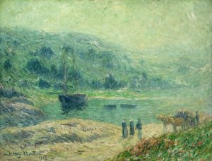 Egy öböl Bretagne-ban; Creek Bretagne-ban, 1903 alkotó: Henry Moret