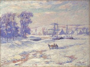 Havazás Quimpernél, 1909 alkotó: Henry Moret