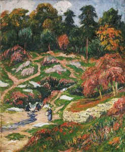 Mosoda Doelanban, Finistere; Le Levoir a Doelan, Finistere, alkotó: Henry Moret