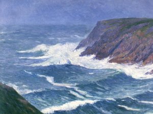 Île de Groix, tengerparti táj, Saint Nicolas kikötőjének bejárata, 1908.
