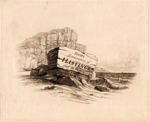 "Nézetek / szemléltető / Hastings / és környéke / Rajzolt és vésett / H. Morton 15 Eaton St. Pimlico, London" [Címoldal]