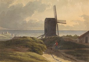 Szélmalom a tenger partján, Hastings közelében