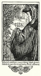 Shakespeare szonettek, XV. szonett (litho) alkotó: Henry Ospovat