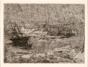 Felborult halászhajók, Bretagne alkotó: Henry Ossawa Tanner