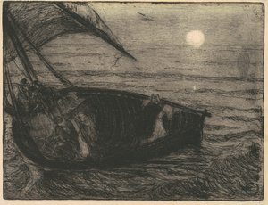 Krisztus sétál a vízen alkotó: Henry Ossawa Tanner