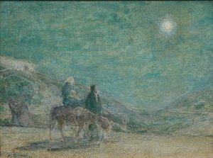 Menekülés Egyiptomba, 1916 körül (olaj, fapanel) alkotó: Henry Ossawa Tanner