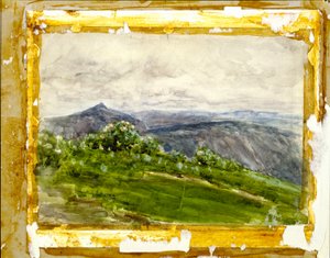 Hegyi táj, Highlands, Észak-Karolina alkotó: Henry Ossawa Tanner