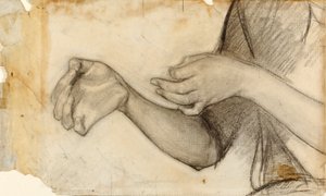 Két kéz tanulmányozása alkotó: Henry Ossawa Tanner