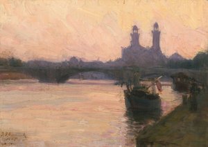 A Szajna, c. 1902. alkotó: Henry Ossawa Tanner