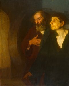 A két tanítvány a sírnál, c. 1906. alkotó: Henry Ossawa Tanner