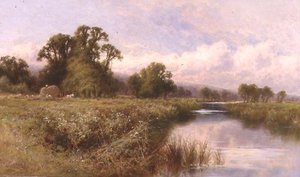 Meadow Landscape near Marlow-on-Thames (olaj, vászon)
