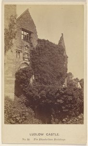 Ludlow kastély. Az Erzsébet-kori épületek. alkotó: Henry Peach Robinson