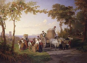 A szőlő betakarítása (s.&d.