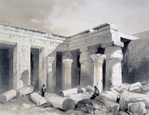 Medinet Abou, Théba, Egyiptom, 19. század