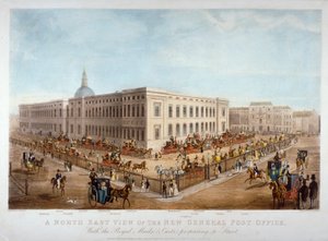 Az új General Post Office, City of London, 1830