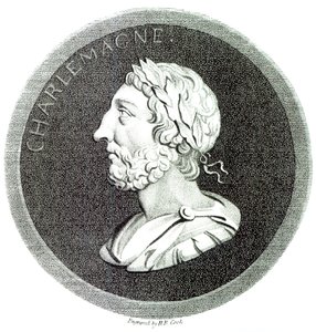 Nagy Károly portréja, „A Római Birodalom hanyatlásának és bukásának története”, 4. kötet, 121. oldal, Edward Gibbon, 1808