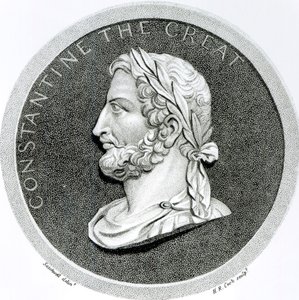 Nagy Konstantin portréja, „A Római Birodalom hanyatlásának és bukásának története”, 5. évf. 49. oldal, Edward Gibbon, 1808