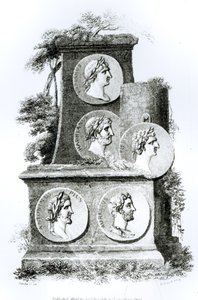 Római császárok portréi Edward Gibbon „A római birodalom hanyatlásának és bukásának története” című művéből, 1808. évi 2. kötet