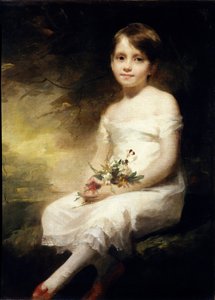 Nancy Graham vagy virágot tartó kislány portréja Henry Raeburn (1756-1823) festménye (ec.angl.) 19. század V. 0,91x0,71 m Párizs, Louvre Múzeum.