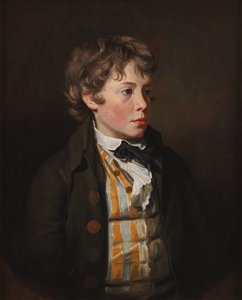 Csíkos mellényt viselő fiú portréja alkotó: Henry Raeburn