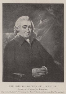 A Weir of Hermiston eredetije alkotó: Henry Raeburn