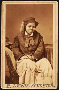 Edmonia Lewis Carte de visite, 1870 körül alkotó: Henry Rocher