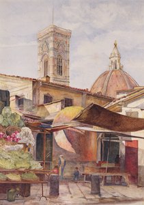 A dóm közelében, Firenze, 1878 (wc papíron)