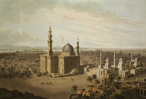 Nagy-Kairó látképe, Daniel Havell (1785-1826) metszete, 1809