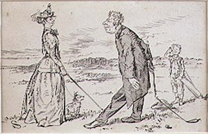Az udvarias golfozó, illusztráció a 