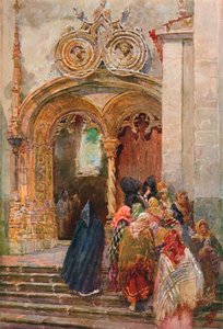 Matriz templom déli ajtaja, Ponta Delgada, 1899