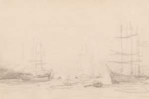 Szállítás Falmouth kikötőjében alkotó: Henry Scott Tuke