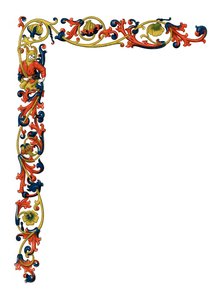 Díszszegély, XV. század, 1843.