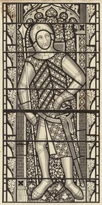Gilbert de Clare, Clare grófja, a Tewkesbury Abbey Churchből, 1340 körül alkotó: Henry Shaw