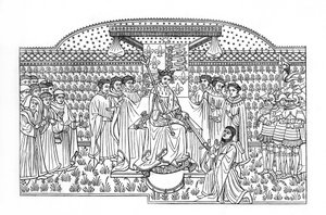 VI. Henrik király kardot ajándékoz Shrewsbury grófjának, 1445, 1843.