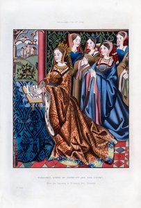 Margit, VI. Henrik királynője és udvara, 15. század közepe, 1843. alkotó: Henry Shaw