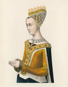 Margit, III. Jakab skót királynője, 1483 körül, félalakos portré