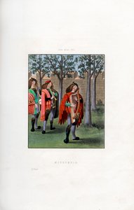 Minstrels, c1480, 1843.