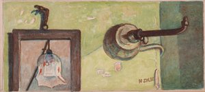 Gázszerelvény és tükör, 1930 körül alkotó: Henry Silk