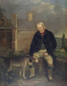 Thomas Lewis, Cefn Mable-i vadász, 84 éves volt. alkotó: Henry Spurrier Parkman
