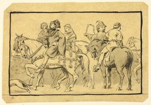 Canterbury zarándokok alkotó: Henry Stacy Marks