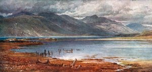 A Morven-hegyek Appinből, Argyllshire (színes litográfia)